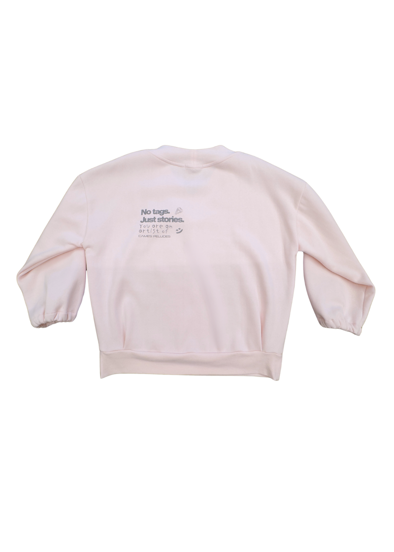 HOODIE V-NECK SALMON