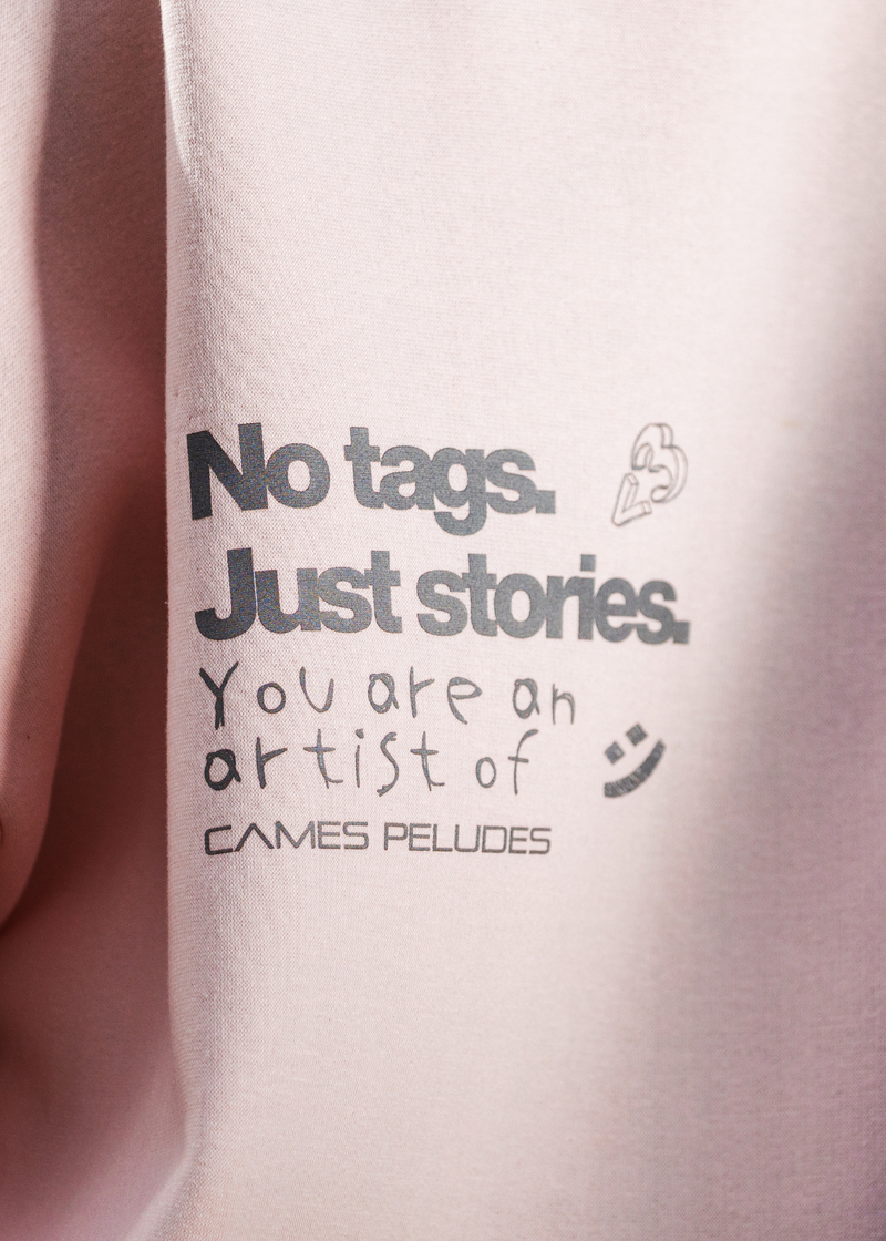 HOODIE V-NECK SALMON