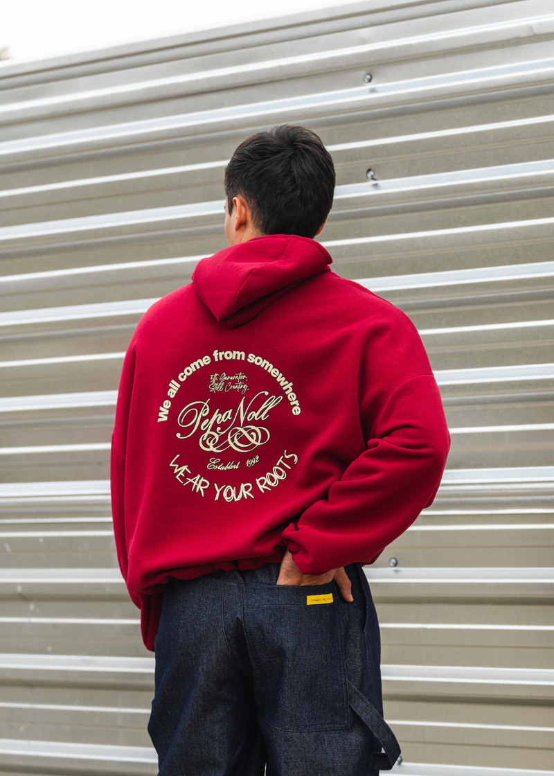 HOODIE PEPA NOLL DEEP CHERRY