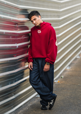 PLEAT JEANS DARK BLUE