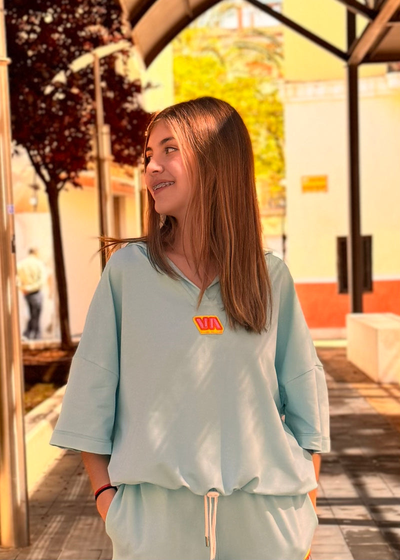 SUMMER HOODIE - AQUA