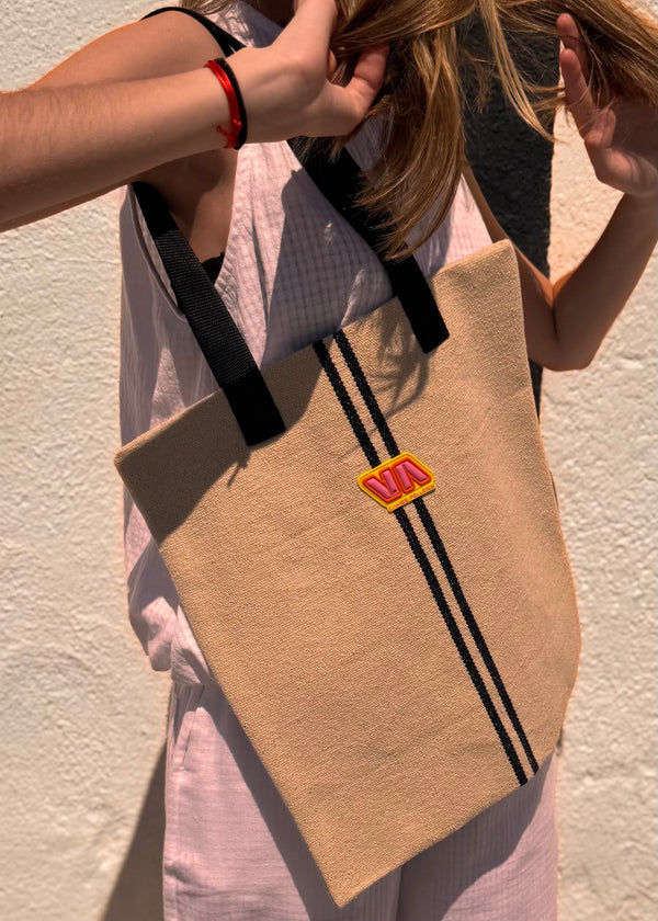 TOTE BAG MEDITERRÀNIA NEGRA