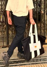 SHOPPER BAG - NEGRO/BLANCO