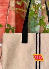 TOTE BAG MEDITERRÀNIA NEGRA