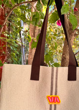 TOTE BAG MEDITERRÀNIA MARRÓN