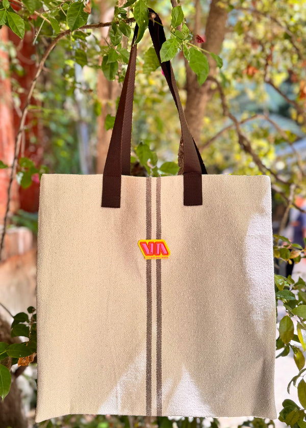 TOTE BAG MEDITERRÀNIA MARRÓN