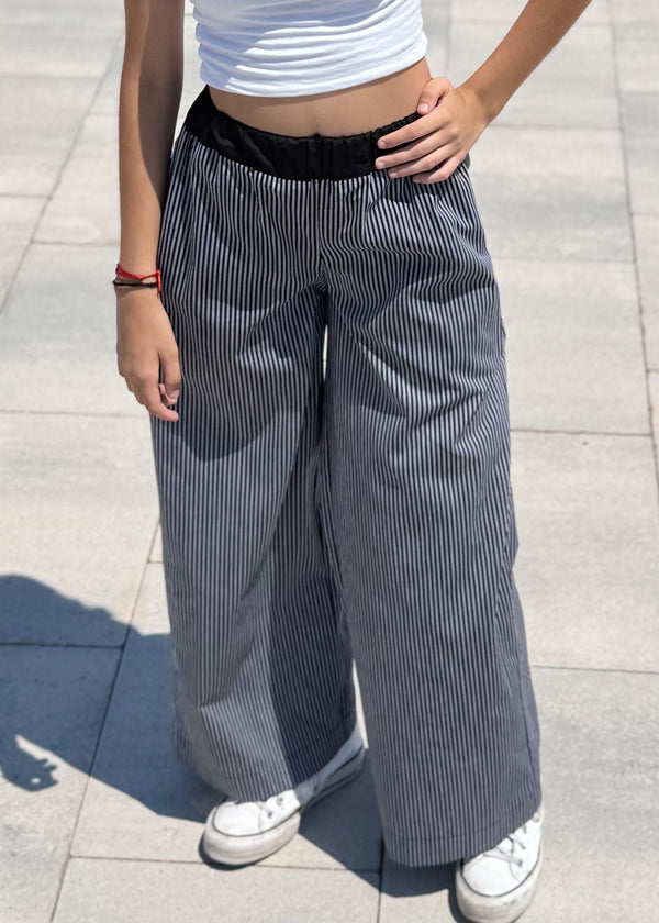 PANTALÓN VERANO GRIS/NEGRO