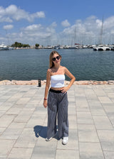 PANTALÓN VERANO GRIS/NEGRO