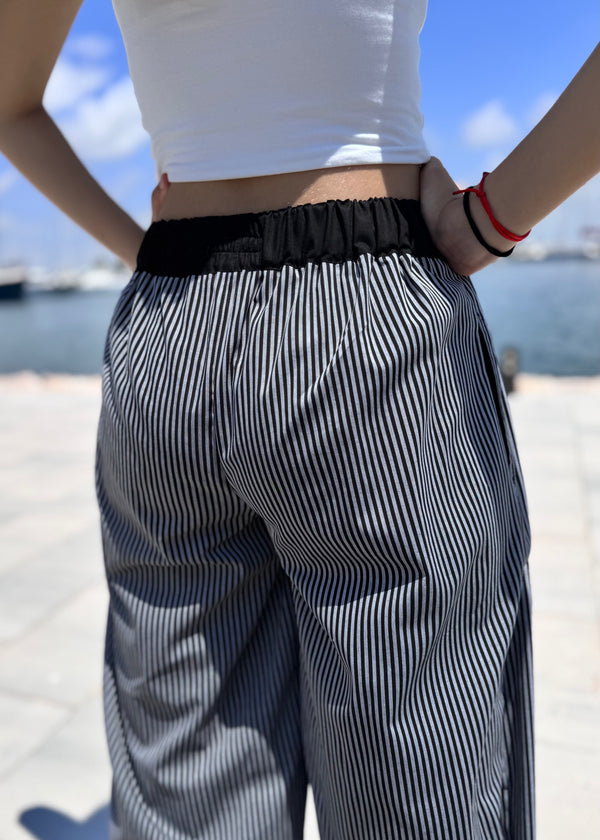 PANTALÓN VERANO GRIS/NEGRO