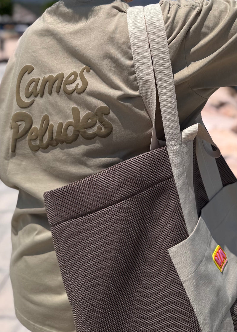 SHOPPER BAG - MARRÓN/BEIGE