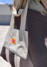 SHOPPER BAG - MARRÓN/BEIGE
