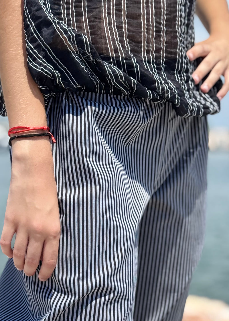 PANTALÓN VERANO GRIS/NEGRO
