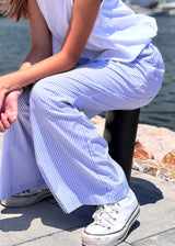 PANTALÓN VERANO BLANCO/AZUL