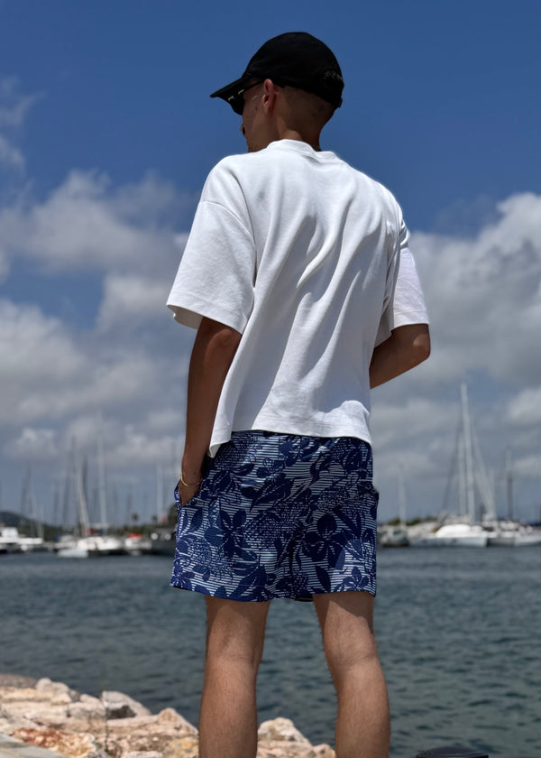 SHORT - FLORES AZUL