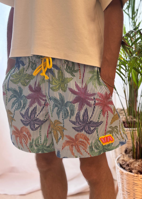 SHORT - PALMERA AZUL
